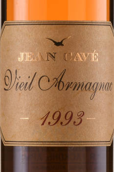 Jean Cave Vieil Armagnac - арманьяк Жан Каве Вьей 1993 год 0.7 л в д/у