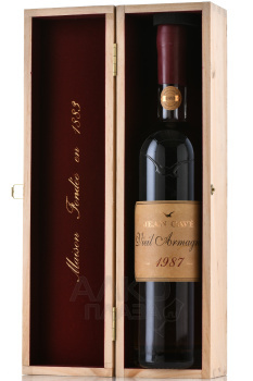 Jean Cave Vieil Armagnac - арманьяк Жан Каве Вьей 1987 год 0.7 л в д/у