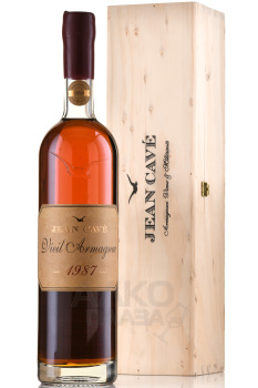 Jean Cave Vieil Armagnac - арманьяк Жан Каве Вьей 1987 год 0.7 л в д/у
