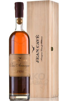 Jean Cave Vieil Armagnac - арманьяк Жан Каве Вьей 1986 год 0.7 л в д/у