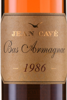 Jean Cave Vieil Armagnac - арманьяк Жан Каве Вьей 1986 год 0.7 л в д/у