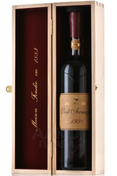 Jean Cave Vieil Armagnac - арманьяк Жан Каве Вьей 1991 год 0.7 л в д/у