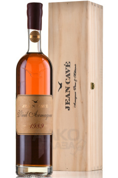 Jean Cave Vieil Armagnac - арманьяк Жан Каве Вьей 1989 год 0.7 л в д/у