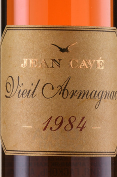 Jean Cave Vieil Armagnac - арманьяк Жан Каве Вьей 1984 год 0.7 л в д/у