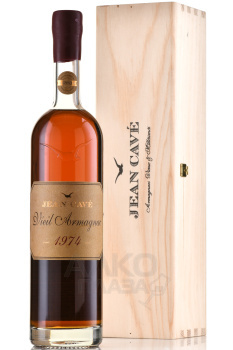 Jean Cave Vieil Armagnac - арманьяк Жан Каве Вьей 1974 год 0.7 л в д/у