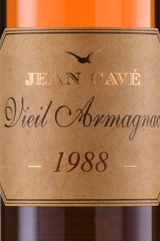 Jean Cave Vieil Armagnac - арманьяк Жан Каве Вьей 1988 год 0.7 л в д/у