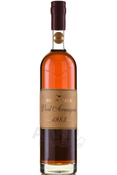 Jean Cave Vieil Armagnac - арманьяк Жан Каве Вьей 1983 год 0.7 л в д/у
