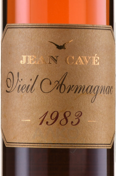 Jean Cave Vieil Armagnac - арманьяк Жан Каве Вьей 1983 год 0.7 л в д/у