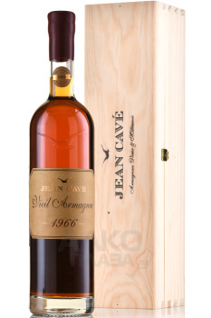 Jean Cave Vieil Armagnac - арманьяк Жан Каве Вьей 1966 год 0.7 л в д/у