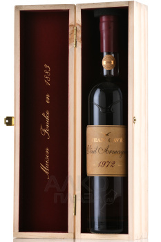 Jean Cave Vieil Armagnac - арманьяк Жан Каве Вьей 1972 год 0.7 л в д/у