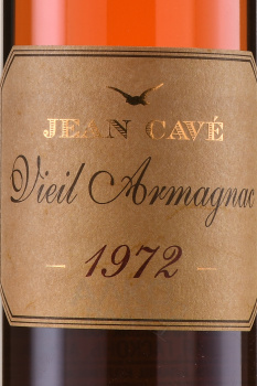 Jean Cave Vieil Armagnac - арманьяк Жан Каве Вьей 1972 год 0.7 л в д/у