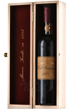 Jean Cave Vieil Armagnac - арманьяк Жан Каве Вьей 1971 год 0.7 л в д/у
