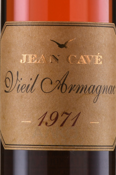 Jean Cave Vieil Armagnac - арманьяк Жан Каве Вьей 1971 год 0.7 л в д/у