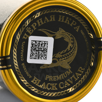 Икра чёрная Донской Стандартъ зернистая сибирского осетра 400 гр в ст/б