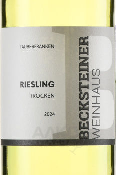 Becksteiner Riesling - вино Бекштайнер Рислинг 0.75 л белое полусухое