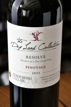 The Dry Land Collection Resolve Pinotage - вино Драй Лэнд Коллекшн Резолв Пинотаж 0.75 л красное сухое