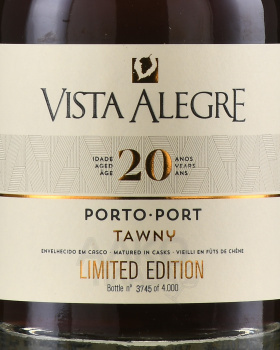 Porto Vista Alegre Tawny 20 Years Limited Edition - портвейн Порто Виста Алегре Тони 20 лет Лимитед Эдишн 0.5 л в д/у