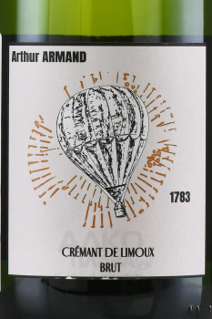 Arthur Armand 1783 Cremant de Limoux - вино игристое Артур Арман 1783 Креман де Лиму 0.75 л белое брют