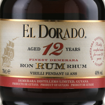 Rum El Dorado 12 years - ром Эль Дорадо 12 лет 0.7 л