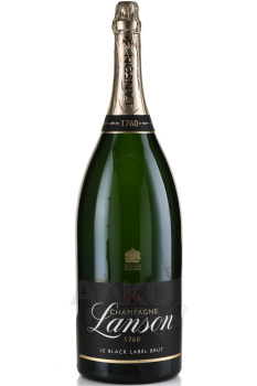 Lanson le Black Label Brut in wooden box - шампанское Лансон ле Блэк Лейбл Брют 6 л белое брют в д/у