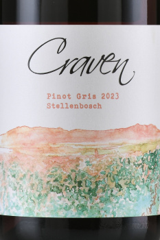 Stellenbosch Craven Pinot Gris - вино Стелленбош Крейвен Пино Гри сухое  0.75 л