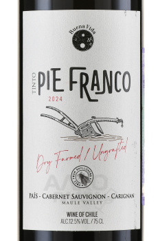 Pie Franco Pais Cabernet Sauvignon Carignan - вино Пие Франко Паис Каберне Совиньон Кариньян 0.75 л красное сухое