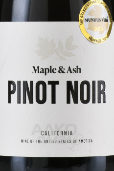 Maple & Ash Pinot Noir - вино Мэйпл и Эш Пино Нуар 0.75 л красное сухое