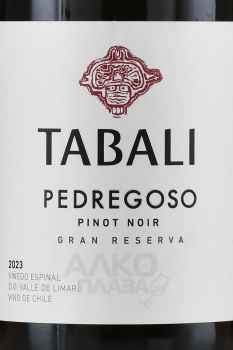 Tabali Pedregoso Gran Reserva Pinot Noir - вино Табали Педрегосо Гран Резерва Пино Нуар 0.75 л красное сухое