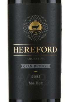 Malbec Grand Reserve Hereford - вино Герфорд Гран Резерв Мальбек сухое 0.75 л