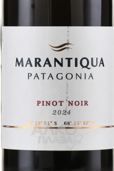 Patagonia Marantiqua Pinot Noir - сухое вино Патагония Марантикуа Пино Нуар 0.75 л
