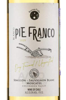 Pie Franco Semillon-Sauvignon - вино Семильон-Совиньон Блан-Москатель белое сухое 0.75 л