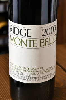 Monte Bello - вино Монте Белло 2009 красное сухое 0.75 л