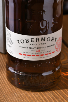 Tobermory 21 Years Old - виски Тобермори 21-летний 0.7 л в п/у