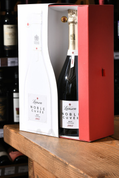 Champagne Lanson Noble Cuvee de Lanson Brut - шампанское Шампань Лансон Нобль Кюве де Лансон Брют 0.75 л белое брют в п/у