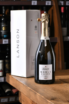 Champagne Lanson Noble Cuvee de Lanson Brut - шампанское Шампань Лансон Нобль Кюве де Лансон Брют 0.75 л белое брют в п/у