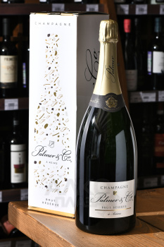 Champagne Palmer & Co Brut Reserve - шампанское Шампань Пальмер энд Ко Брют Резерв 1.5 л белое брют в п/у