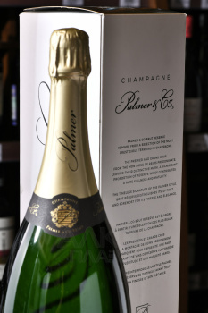 Champagne Palmer & Co Brut Reserve - шампанское Шампань Пальмер энд Ко Брют Резерв 1.5 л белое брют в п/у