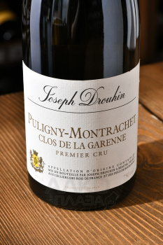 Puligny-Montrachet Premier Cru Clos de la Garenne - вино Пюлиньи-Монраше Кло де Ла Гаре Преммье Крю 0.75 л белое сухое