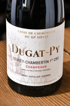 Gevrey-Chambertin 1-er Cru Champeaux Tres Vieilles Vignes - вино Жевре-Шамбертен Премье Крю Шампо Тре Вьей Винь 0.75 л красное сухое