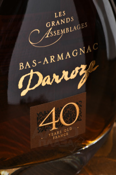 Darroze Bas-Armagnac Les Grands Assemblages 40 Ans d`Age decanter - арманьяк Дарроз Баз-Арманьяк Ле Гран Ассамбляж 40 лет 0.7 л в декантере