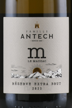 Antech Le Mauzac Blanquette de Limoux Reserve - вино игристое Антеш Ле Мозак Резерв Бланкет де Лиму 0.75 л белое экстра брют