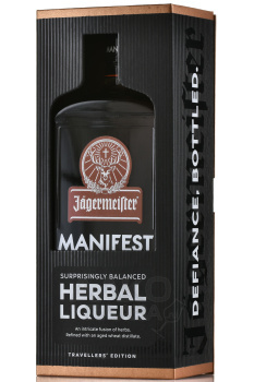 Jagermeister Manifest - ликер Ягермайстер Манифест 1 л в п/у