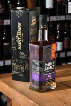 Saint James Rhum Agricole Tres Vieux 15 Years Martinique AOC - ром Сент Джеймс Агриколь Тре Вьё 15-летний Мартиника АОС 0.7 л в п/у