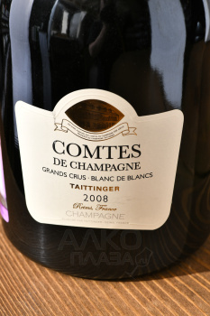 Taittinger Comtes de Champagne Blanc de Blancs Brut 2008 Gift Box - шампанское Тэтенжэ Комт де Шампань Гран Крю Блан де Блан 2008 г 0.75 л в п/у