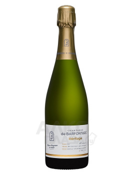 Champagne de Barfontarc Heritage Brut - шампанское Де Барфонтарк Эстейт Эритаж Брют 0.75 л