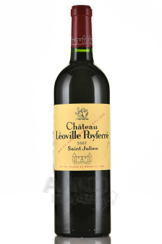 Chateau Leoville Poyferre Grand Cru Classe Saint-Julien - вино Шато Леовиль Пуаферре Гран Крю Классе Сен-Жюльен 2007 год 0.75 л красное сухое