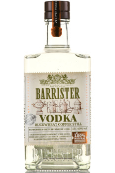 Barrister Buckwheat Copper Still - водка Барристер Гречишная Коппер Стилл 0.7 л