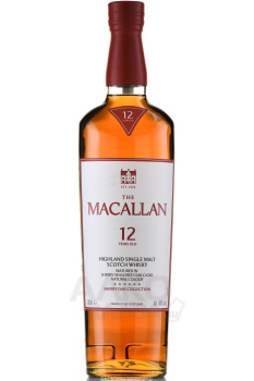 Macallan 12 years Sherry Oak - виски Макаллан 12 лет Шерри Оак 0.7 л