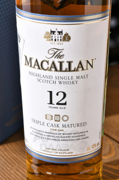 Macallan Triple Cask Matured 12 years - виски Макаллан Трипл Каск Мейчурд 12 лет 0.7 л