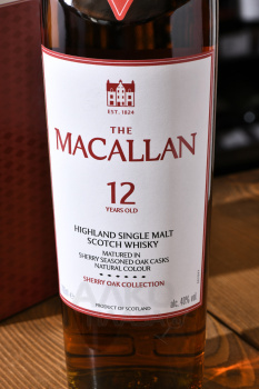Macallan 12 years Sherry Oak - виски Макаллан 12 лет Шерри Оак 0.7 л